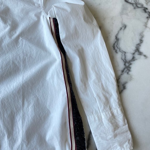 J.Crew Button Down White Shirt with Sequin Detail - Picture 9 of 16